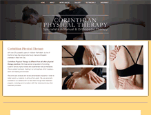 Tablet Screenshot of corinthiantherapy.com